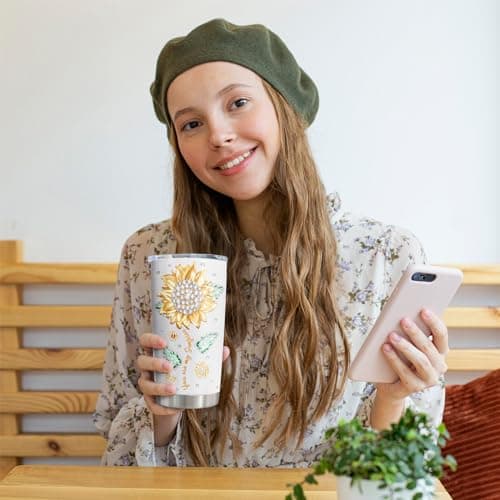 Muilzon Best Big/Little Sister Gifts from Sisters Tumblers 20oz - Cool/Funny Gifts for Sister from Brother Coffee Mug - Christmas Mothers Day Birthday Gift Ideas for Sis Cup