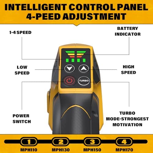 Cordless Leaf Blower & Vacuum, 3-in-1 Leaf Vacuum Mulcher with Bag, 40V 360CFM 5-Speeds Brushless Battery Operated Leaf Blower for Lawn Care with 2 x 4.0Ah Battery & Charger Included