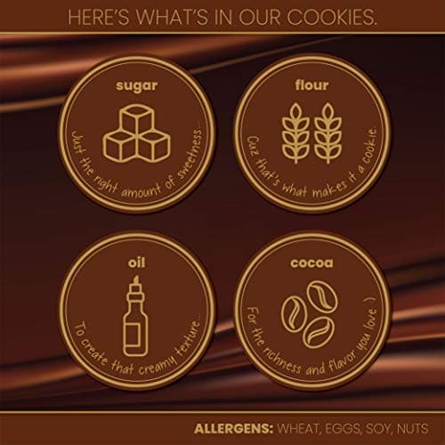 Barnett’s Chocolate Cookies Favors Easter Gift Box Sampler, Gourmet Christmas Holiday Corporate Food Gifts, Mothers & Fathers Day, Birthday or Get Well Care Package Idea, 6 Unique Flavors