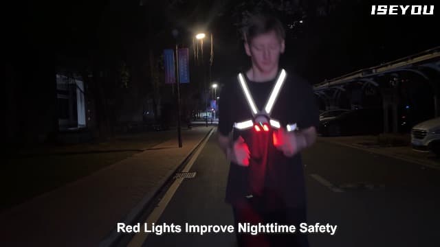 Running Lights for Runners, 500 Lumens Running Light with 45° Adjustable Tilt, 360° Reflective Vest & IPX4 Waterproof Rechargeable Light Up Gear for Night Walking/Cycling/Jogging/Hiking