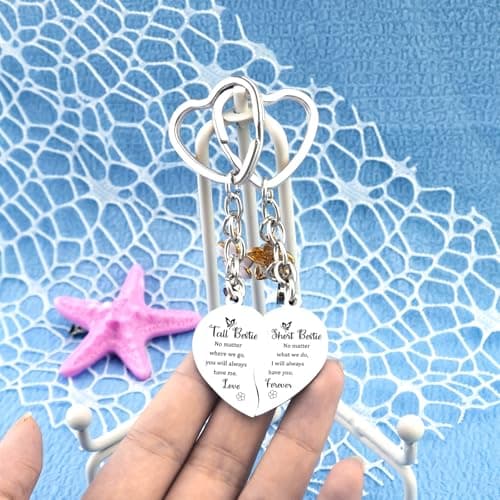 Bestie Gifts Friendship Keychain Bestie Birthday Gifts for Women Friendship Gift for Besties Bff Gift for Women Girls Friends Bff Stuff for Besties Christmas Presents for Her Matching Key Ring