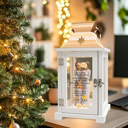 Homazing Sister Gifts Lantern - Unique Sister Gift Ideas for Mothers Day, Christmas, Thanksgiving