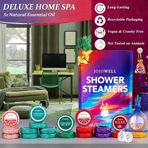 Shower Steamers Aromatherapy - 21Pcs Birthday Gifts for Women, Wife, Mom, Essential Oil, Nasal Relief, Self Care Home Spa Gifts for Woman, Elephant Christmas Gifts for Adults, Women, Teachers, Her
