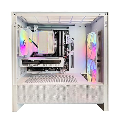 TWELF Onyx H3 Gaming PC – Core i5-13400F, RTX 5060 8GB, 16GB DDR4, 1TB NVMe SSD, WiFi 6, Windows 11 Pro – VR-Ready, White Gaming Tower + Mystery Gift Included