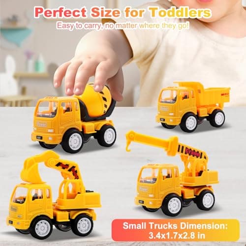 Construction Truck Toddler Toys Car: Toys for 1 2 3 4 Year Old Boy 5 in 1 Carrier Toys for Kids Age 1-3 2-4| 18 Months 2 Year Old Boy Christmas Birthday Gifts