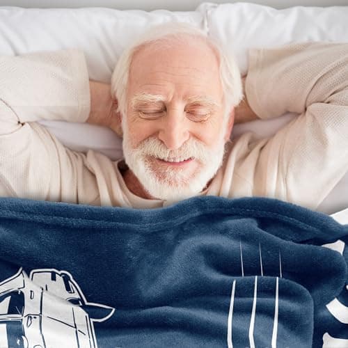 Gifts For Men, Funny Gifts For Men, Fathers Day Birthday Gift For Him, Best Older Man Gift Ideas, Unique Gag Present For Male Grandpa Dad Husband, Cool Fun Retired Gift For Man 60"X50" Blanket