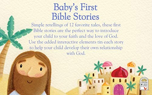 Baby's First Bible Stories Padded Board Book - Gift for Easter, Christmas, Communions, Newborns, Birthdays, Beginner Bible (Little Sunbeams)