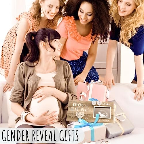 Baby Sonogram Picture Frame with Countdown Weeks - Standard 4"x3" Ultrasound Photo - Pregnancy Announcements Ideas - Gender Reveal Baby-Shower Gift - New Mom Expecting Parents to Be Keepsake Gifts