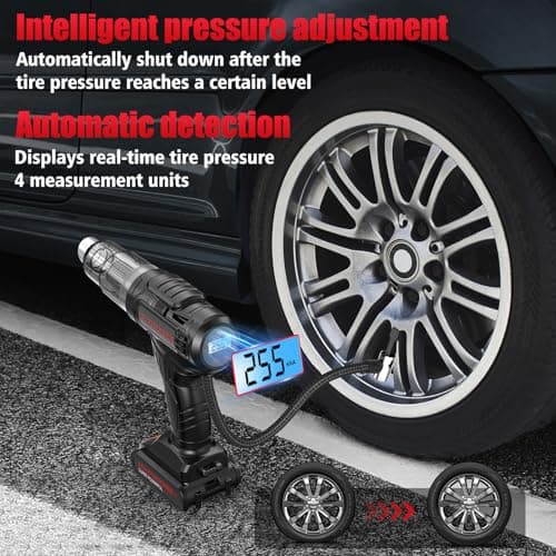 Car Vacuum Portable Cordless, 40,000Pa High Power Dust Buster, Rechargeable Battery Powered Vacuum Cleaners for Office,Home, Car, Pet Hair, Keyboard,Black