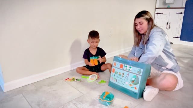 Meland Kids Camping Set with Tent - Toddler Toys for Boys with Campfire, Camping Toys for Kids Indoor Outdoor Pretend Play, Gift Idea for Boys Age 3,4,5,6 Year Old Birthday Christmas (Green)