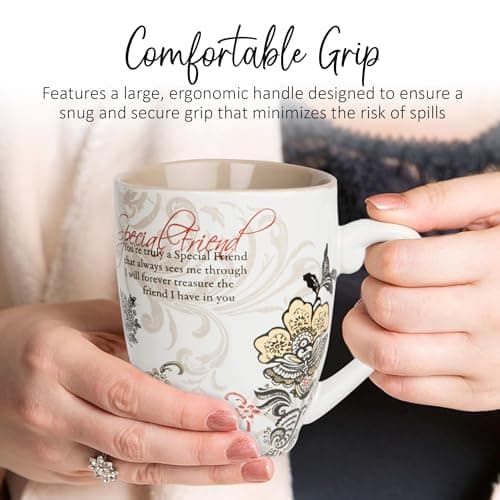 Pavilion Coffee Mugs - Mark My Words Special Friend Mug with "You're Truly A Special Friend" Text Design - Ceramic Coffee Cup for Friends, Microwave & Dishwasher Compatible - Multicolor, 20 oz
