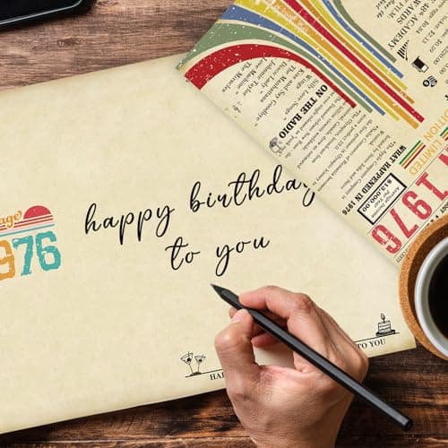 Vintage 50th Birthday Card, Happy 50th Birthday Gifts for Him Her, Funny 50 Year Old Birthday Gift Ideas for Couple, Unique 50th Birthday Decorations for Women Men