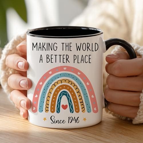 GLAKEUN 1946 Making Mug - Happy 80 Year Old 1946 Presents - 80th Present Ideas - 80th Birthday Mug, Unique Gifts for Her - Him, Men, Women, Wife, Sister, Best Friend - Funny Gag Coffee Cup