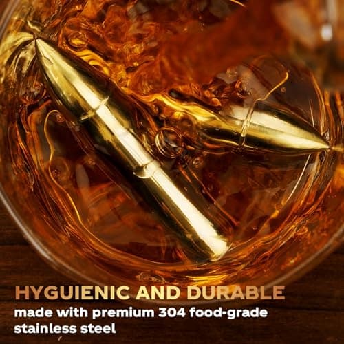 Gifts for Men Dad Husband, Whiskey Stones, Unique Christmas Anniversary Birthday Stocking Stuffers Gift Ideas for Him Boyfriend, Man Cave Stuff Cool Gadgets Retirement Bourbon Presents for Uncle