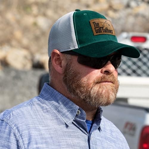 Father Golf Gifts - Dad Hat - Gifts for Dad from Daughter, Son, Kids - Golf Gifts for Men - Adjustable Fit, Comfortable Cotton, Perfect for Casual Wear - The Father Trucker Hat, Green