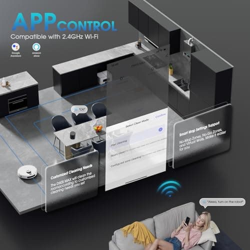 Robot Vacuum and Mop Combo, 3-in-1 Robotic Vacuums Cleaner with 70-Day Self-Emptying Base, LiDAR Navigation Smart Mapping & Strong 6000Pa Suction, for Pet Hair, Hard Floor, Carpet