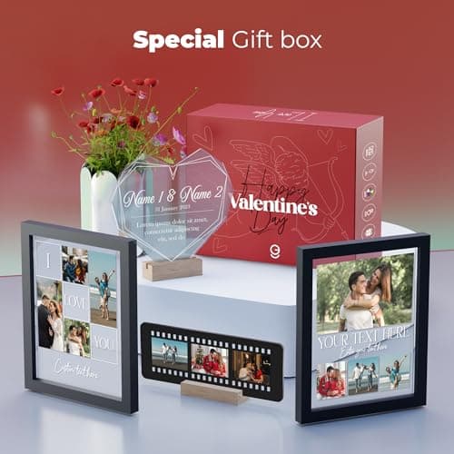 EGD Spotify Decorative Plaque Personalized Gifts, Custom Gifts for Him Her, Customized Picture Frame for Boyfriend Girlfriend Couple Wife Women on Anniversary Birthday, Made in USA