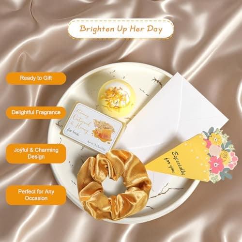 Birthday Gifts for Women, Gift Baskets for Women, Best Friend Friendship Gifts, Get Well Soon Inspirational Gift Set Box for Woman Her Teen Girl Sister Friendship w 18oz Daisy Cup