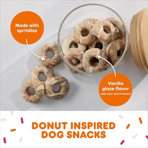 Milk-Bone Dunkin' Vanilla Glaze Flavor Dog Biscuits with Other Natural Flavors, 8 oz Bag