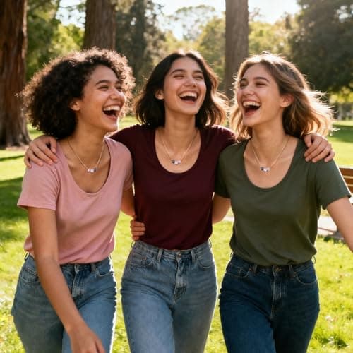 Kvekstio 8mm Pearl Pendant Necklace Gift for Women, Elegant Three Pearls Jewelry for Birthday, Christmas, Friendship Day