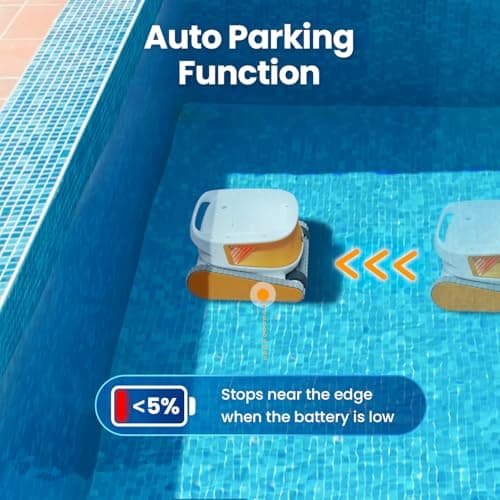 2025 Chasing Hydro 3 Robotic Pool Cleaner for Inground/Above Ground Pools, 150W Cordless Pool Vacuum, Max 200min Runtime, 4.1L Filter Basket, Auto Waterline/Wall Cleaning, Max 1076 sq.ft Coverage