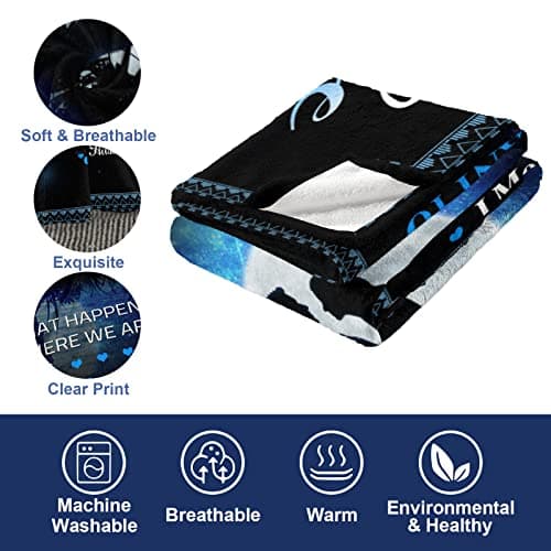 Quilazy Gifts for Wife, Wedding Anniversary Birthday Gifts for Women, Romantic I Love You Present for Her, Christmas Mothers/Valentines Day Gift for Wives from Husband, to My Wife's Blanket 60"X 50"