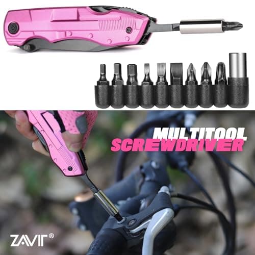 Gifts for Women, Mom, Wife, Girlfriend, Best Friend, Christmas, P-ink Multitool Knife - Gifts for Mom, Unique Gift Ideas for Women, Mothers Day Anniversary Valentines Day Birthday Gifts for Women