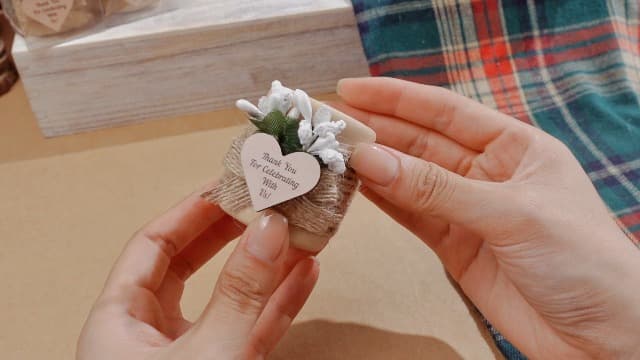 MTLEE 16 Pack Wooden Tealight Candle Holders Kit Guest Gifts for Wedding Baby Shower Bridal Shower Baptism Christening Housewarming Party Handmade Thank You Candle with Card Box Rope(Classic)