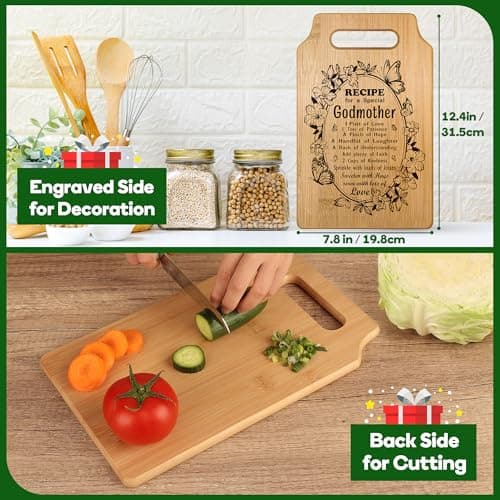 Godmother Gift, Godmother Gifts from Godchild, God Mother Gifts for Women, Godmother Christmas Gifts, Godmom Gift for God Mom Christmas Mothers Day Birthday, Cute Godmother Proposal Gift Cutting Board