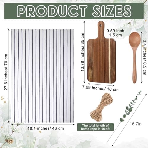 Hostess Gifts Set for Women Housewarming Gifts Include Towel Cutting Spoon and Eucalyptus Stem for Women Homeowners Wedding Party New Home Housewarming