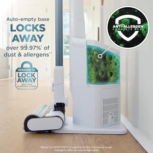 Shark Clean & Empty Cordless Stick Vacuum – Lightweight Cordless Vacuum with Auto-Empty System, HEPA Filter, Portable, Rechargeable, Exclusive Motorized Hand Tool for Pet Hair, BU3523