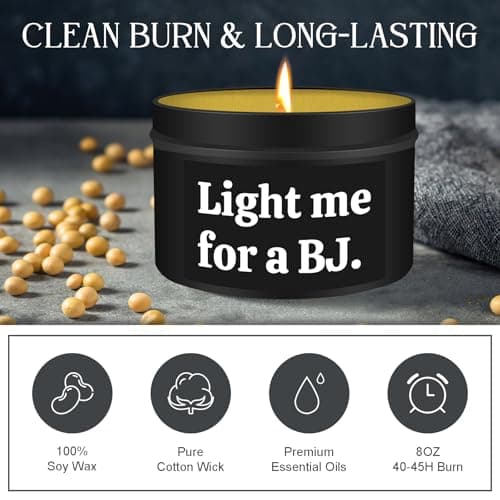 Gifts for Him Boyfriend Husband Funny Anniversary Wedding Birthday Gifts for Men Naughty Engagement Gift for Couples Husband Boyfriend Birthday Gift Ideas, Unique Romantic Lavender Candle for Men