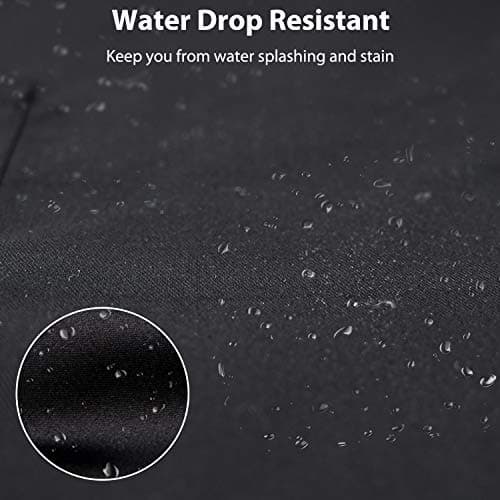 YIKA® Apron Couples, Christmas Gifts for Couples: Waterproof Aprons for Women Men, with Adjustable Neck Strap with Extra Long Ties, 2 Pockets (Black)