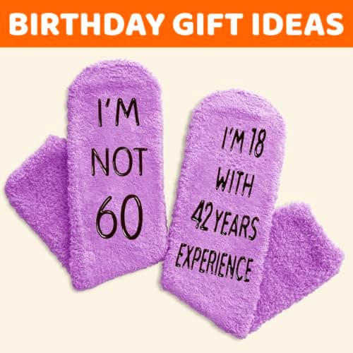 HAPPYPOP Birthday Gifts for Women - Funny Birthday Socks for Her in 50s