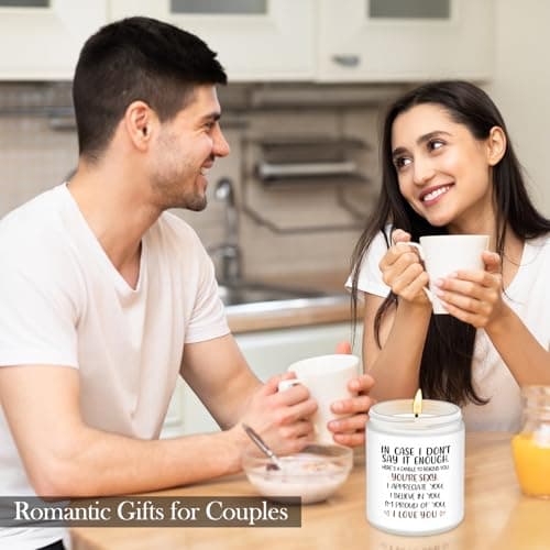 NANOOER Gifts for Her Girlfriend, Anniversary Wedding Birthday Gift for Women Wife, Unique Romantic Gift for Her Lavender Candle, Funny Valentines Anniversary Birthday Gifts for Her,Girlfriend, Wife