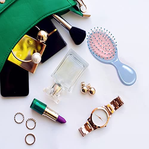 6 Pieces Mini Wet Hair Brush, Travel Detangling Brush, for Most Hair Types, with Ease Knots Without Tears or Breakage, Multicolor