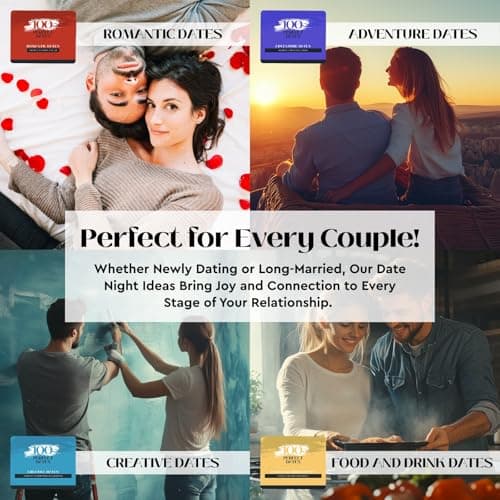 100 Date Night Ideas Scratch-Off Cards: Fun & Romantic Game for Couples | Special Anniversary Surprise for Him, Her, Boyfriend, Girlfriend, Wife, or Husband | 5 Categories for Relationship Building!