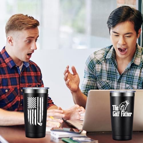 Grifarny Golf Gifts for Men - Fathers Day Golf Gifts for Dad, Grandpa, Papa, Husband, Golfers, Golfing Lovers - The Golfs Father Tumbler Mug 20oz