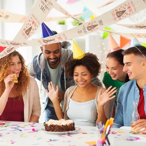 18th Birthday Gifts for Boys or Girls - Happy Prank Toilet Paper - 18th Birthday Decorations, Party Supplies Favors - Novelty Bday Present for Him, Her, Friends - 18 Years Old Funny Gag Gift for Guys