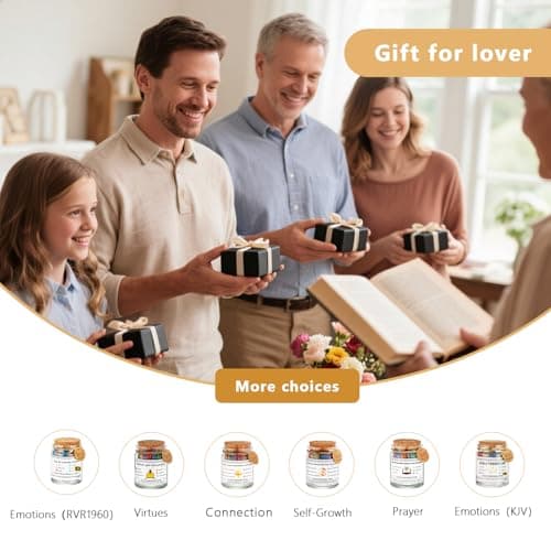 Bible Verse Jar,Scripture Prayer Cards Holy Read Me When Bible Verses Jar,Church Graduation Baptisms Confirmation Christian Gifts for Women Men Teen,Inspirational Birthday Gifts for Women Mom Friends