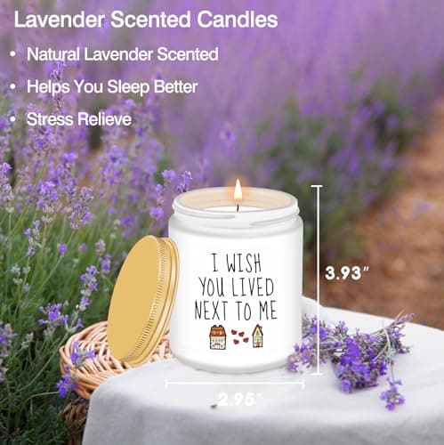 Homsolver Gifts for Women, Birthday Gifts for Women, Unique Friendship Gift for Best Friend Birthday, Her, BFF, Sisters, Besties, Mom - Funny Lavender Scented Candles