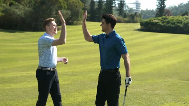 Golf Shirts for Men Dry Fit Short Sleeve Print Performance Moisture Wicking Polo Shirt