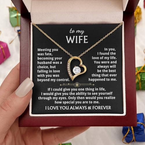 Jewelry To My Wife - The Best Thing That Ever Happened To Me, Forever Love Necklace, Gift for Her, Romantic Christmas Birthday Valentine Gift
