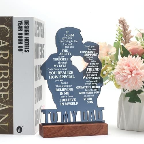 Christmas Gift for Dad Father, Dad Gifts for Fathers Day from Son, Birthday Gifts for Dad from Son, Fathers Day Sign Gifts for Dad from Son, Valentines Day Gift for Dad