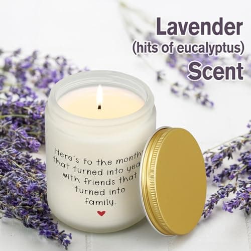 Friendship Gifts for Women Birthday, 50th 60th 70th 1955 Best Friend Birthday Gifts for Friends Female, Candles for Friends, Unique Thank You Gift to Friend Male Bestie BFF Coworker Woman Men Her Him