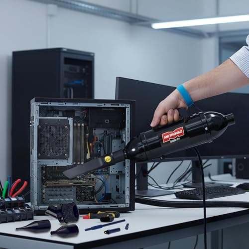 METROVAC DataVac® ESD Safe Pro Series MDV-1ESD, Compact Computer Vacuum & Blower for Electronics, Anti-Static, HEPA Filtration, and Durable