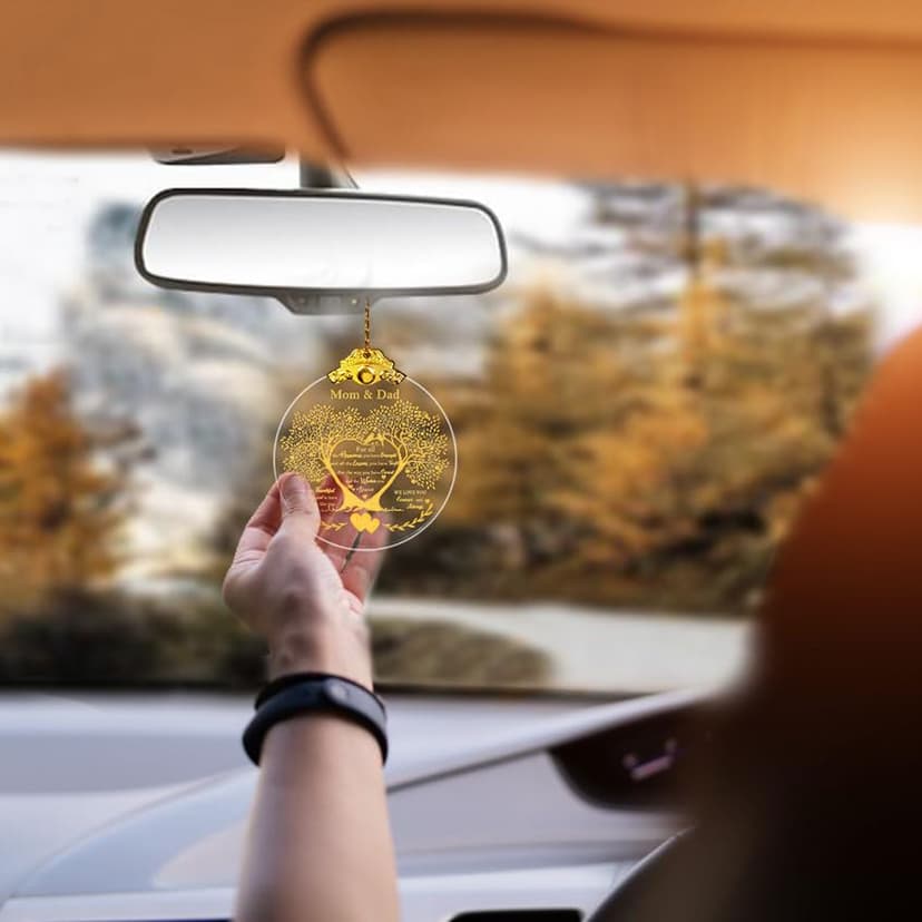 Anniversary Ornament Gift for Mom and Dad Wedding, Mom and Dad Anniversary Ornament, Moms and Dads Christmas Glass Ornaments Gift for Couple Husband Wife Married Parents Grandparents 3"