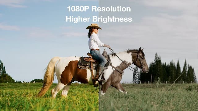 Official Licensed Netflix Smart Projector, HAPPRUN Projector 4K with Wifi and Bluetooth, DoIby Audio,Built-in Apps, Native1080P 1000 ANSI,Electric Focus,Movie Projector for Home Cinema,Outdoor,Indoor