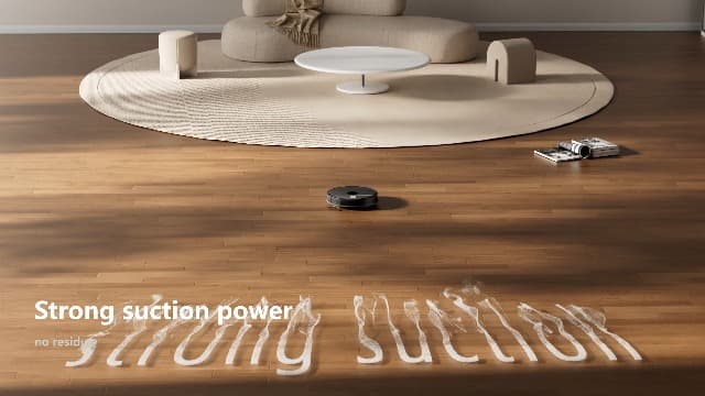 ECOHOME Robot Vacuum and Mop Combo,3500Pa Powerful Suction, with Wi-Fi/App/Remote,2 in 1 Mopping Robot Vacuum Cleaner,Dustbin and Watertank, for Pet Hair,Hard Floors and Low Pile Carpet,Black