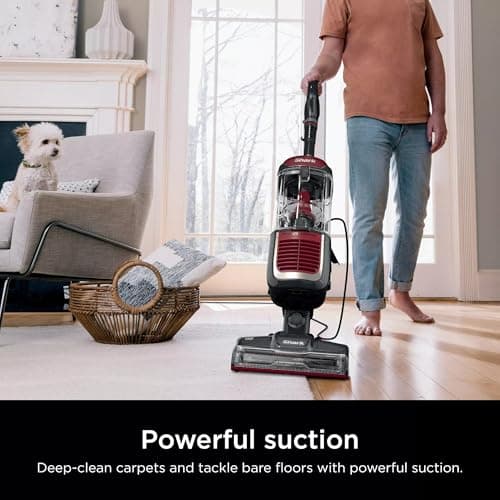 SHARK NV181 Navigator Swivel Pro Upright Vacuum with HEPA Filtration, Bagless, Swivel Steering, Multi-Surface Cleaning, Perfect for Pets (Renewed)
